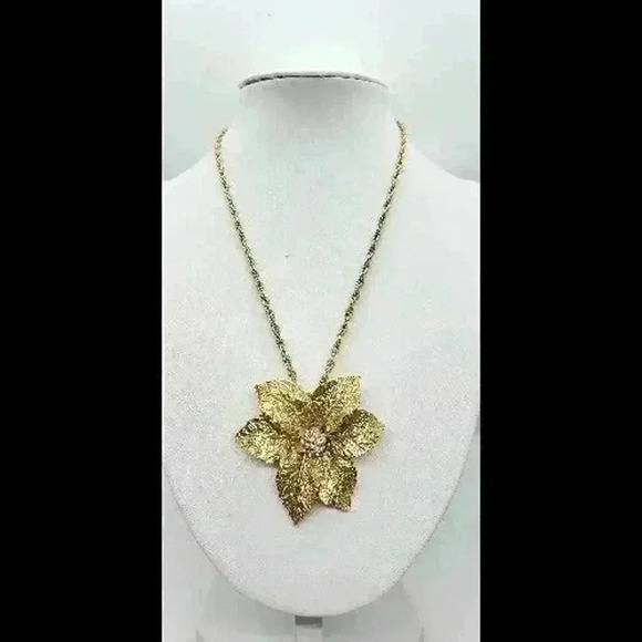 Vtg Judy Lee 3D Rose & Crystal Necklace 1950s Love Song catalog pc - Picture 4 of 11